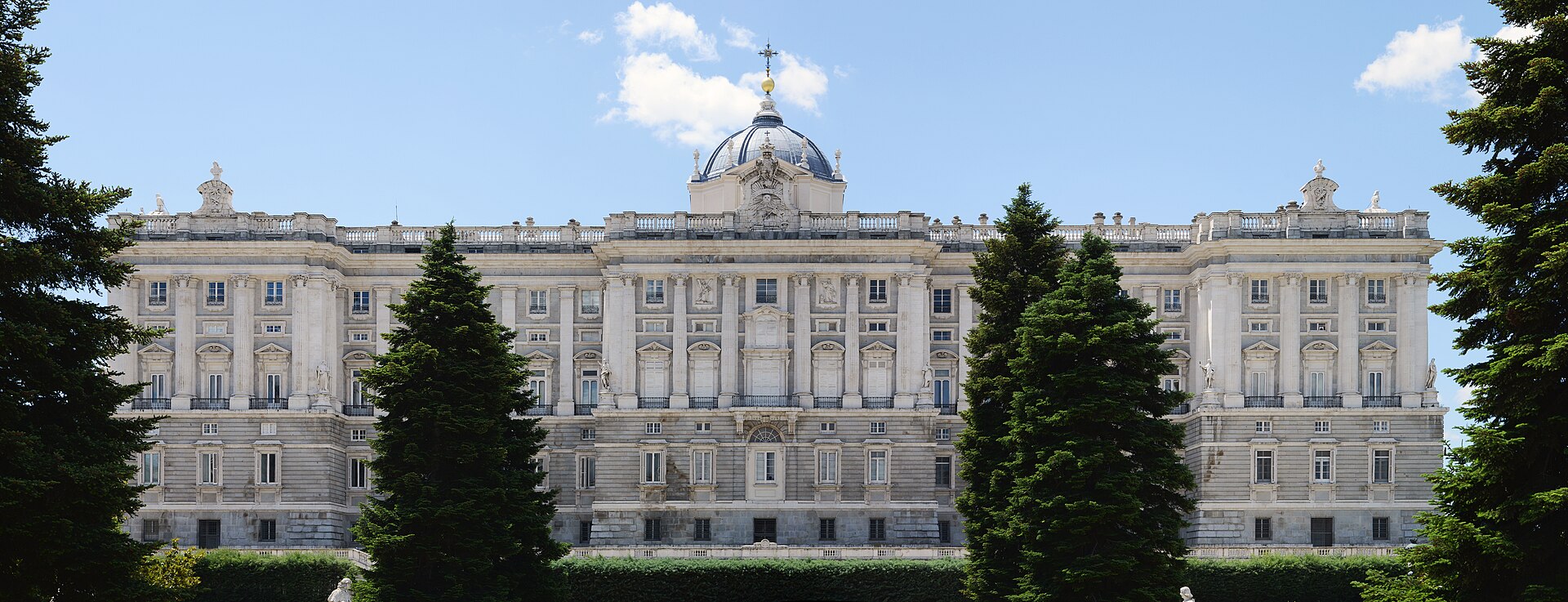 The Royal Palace of Madrid rising above the city