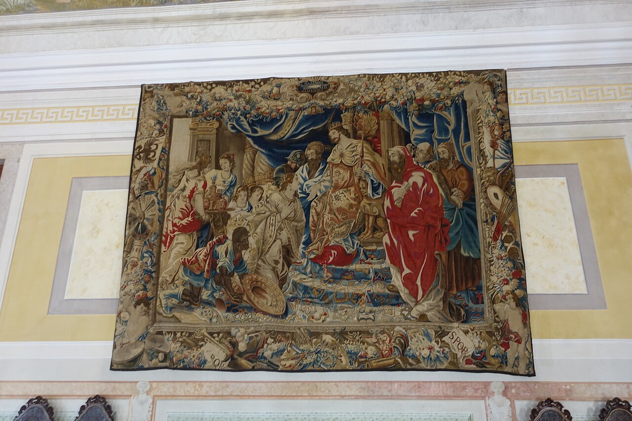 A tapestry among the palace's decorative collections.