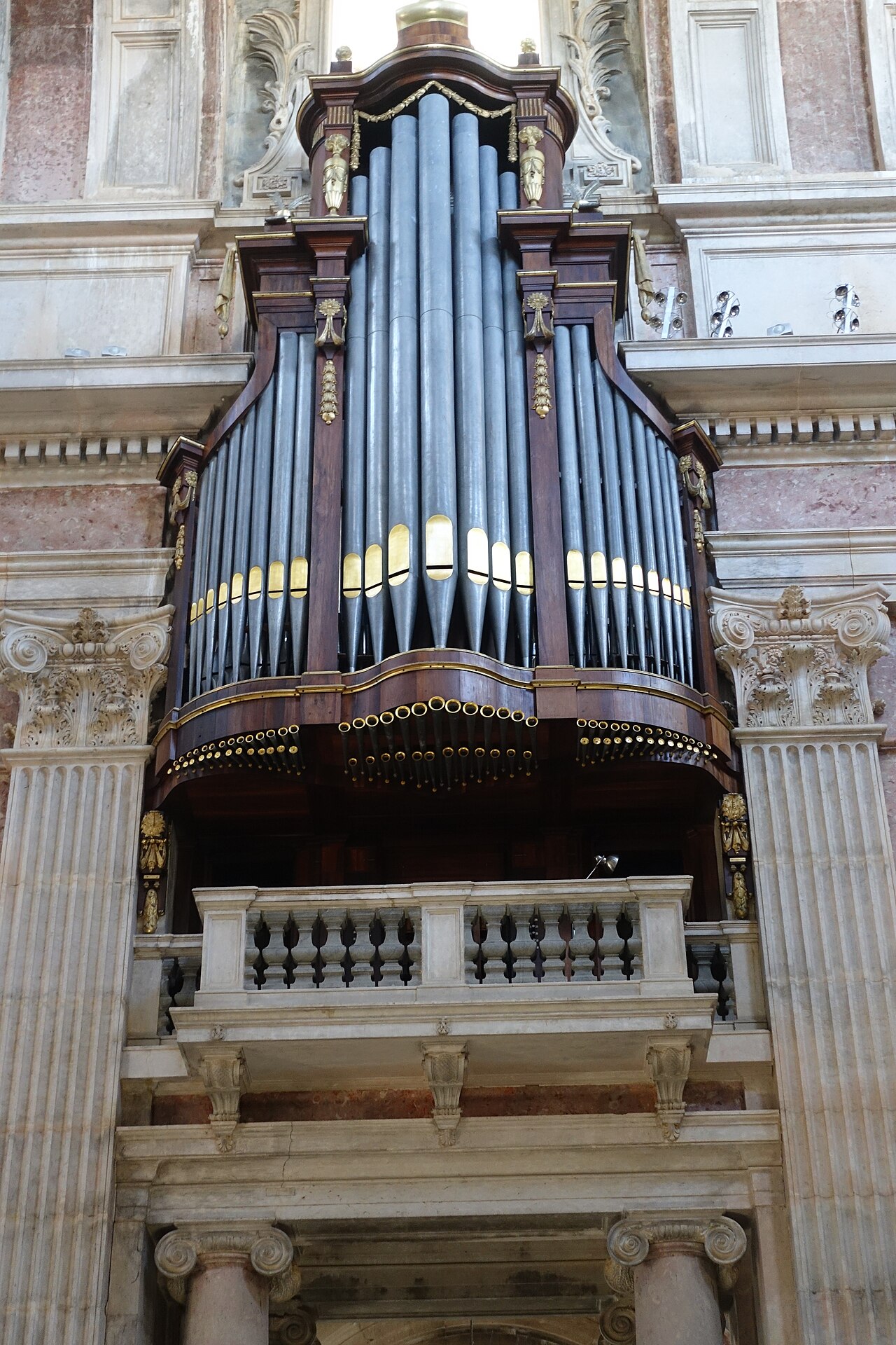 One of the six historic organs built for the basilica.