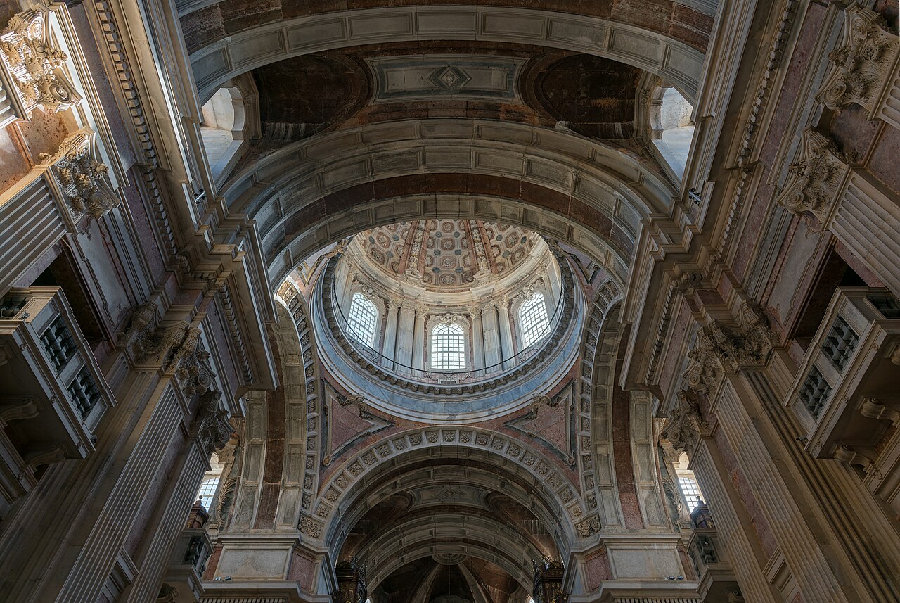 The dome rising above the crossing of the basilica.