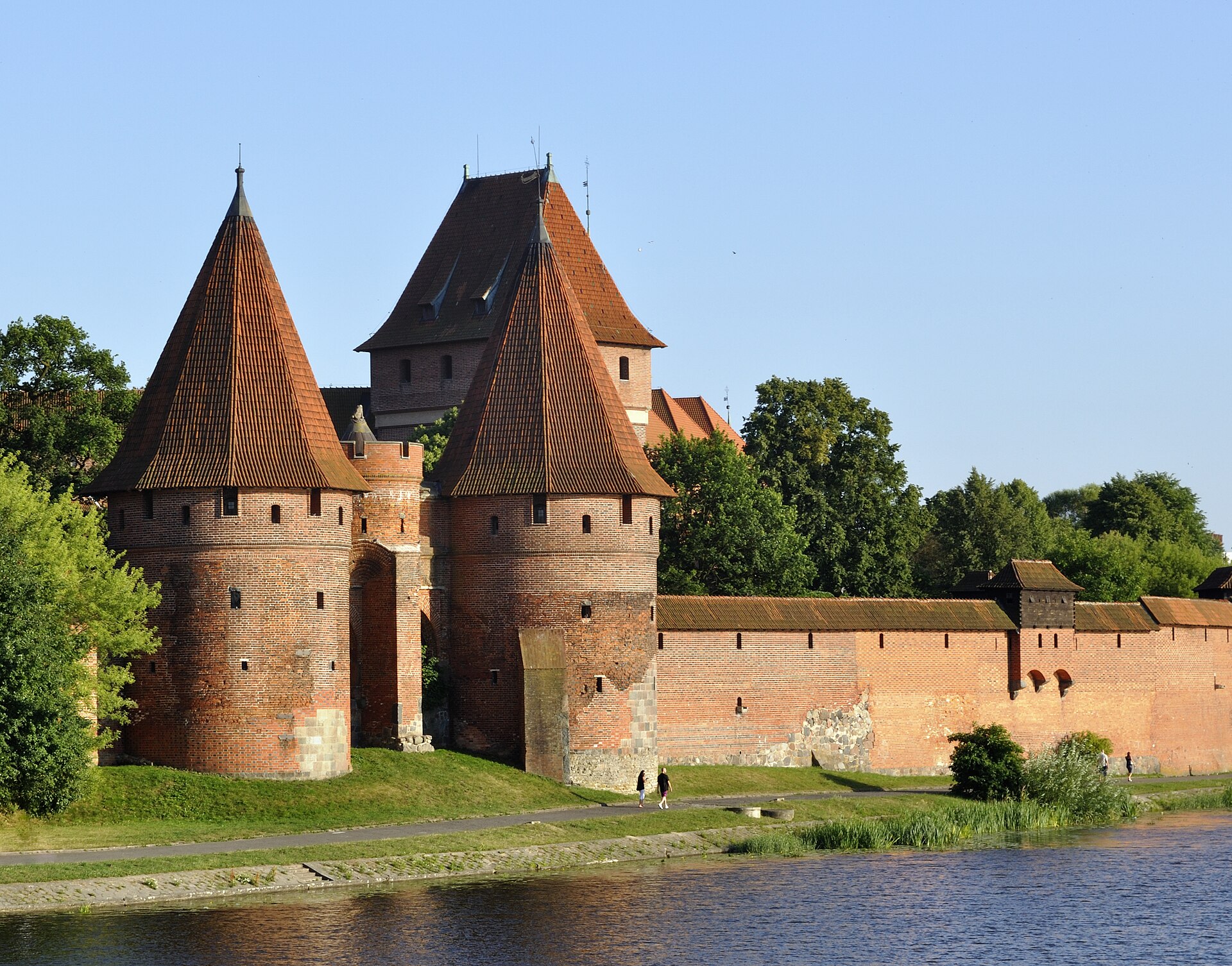 The castle was built by the Teutonic Knights, a crusading order of warrior-monks.