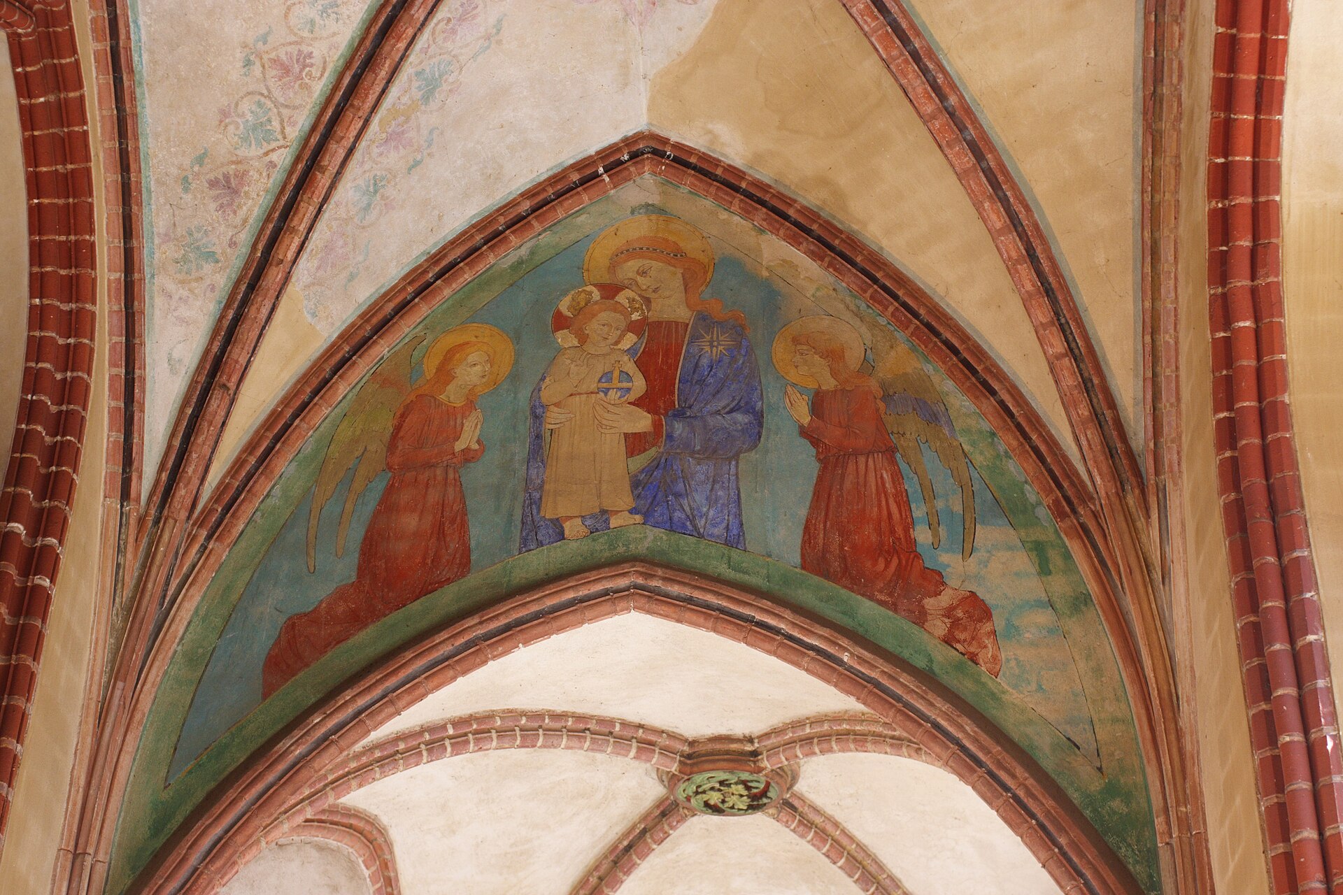 The castle church was dominated by a colossal figure of the Virgin Mary, patron of the order.