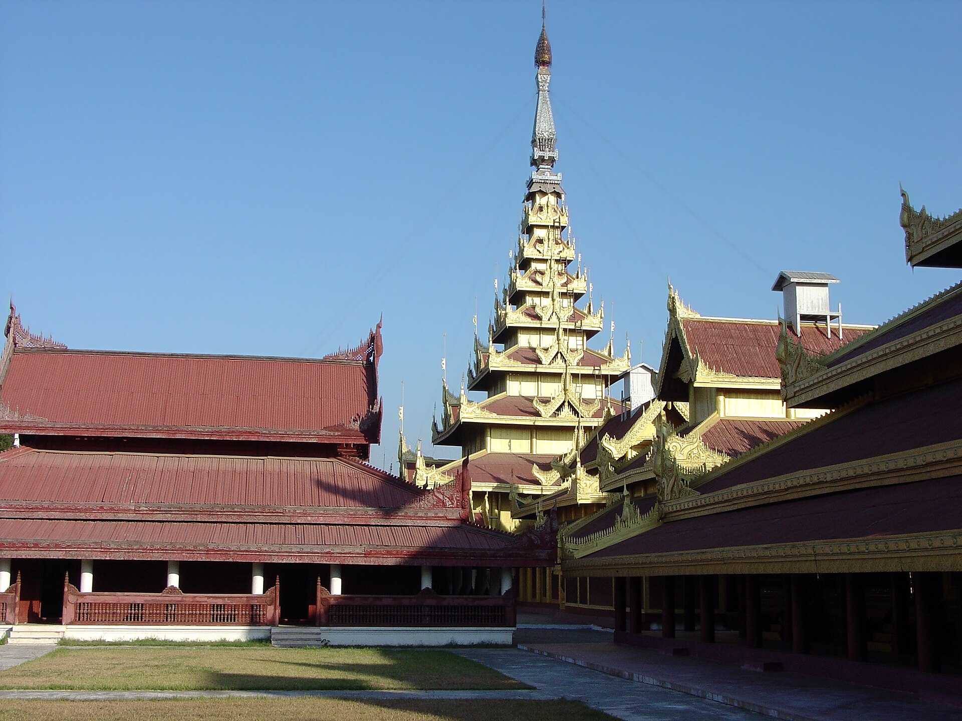 A hall of the reconstructed royal palace