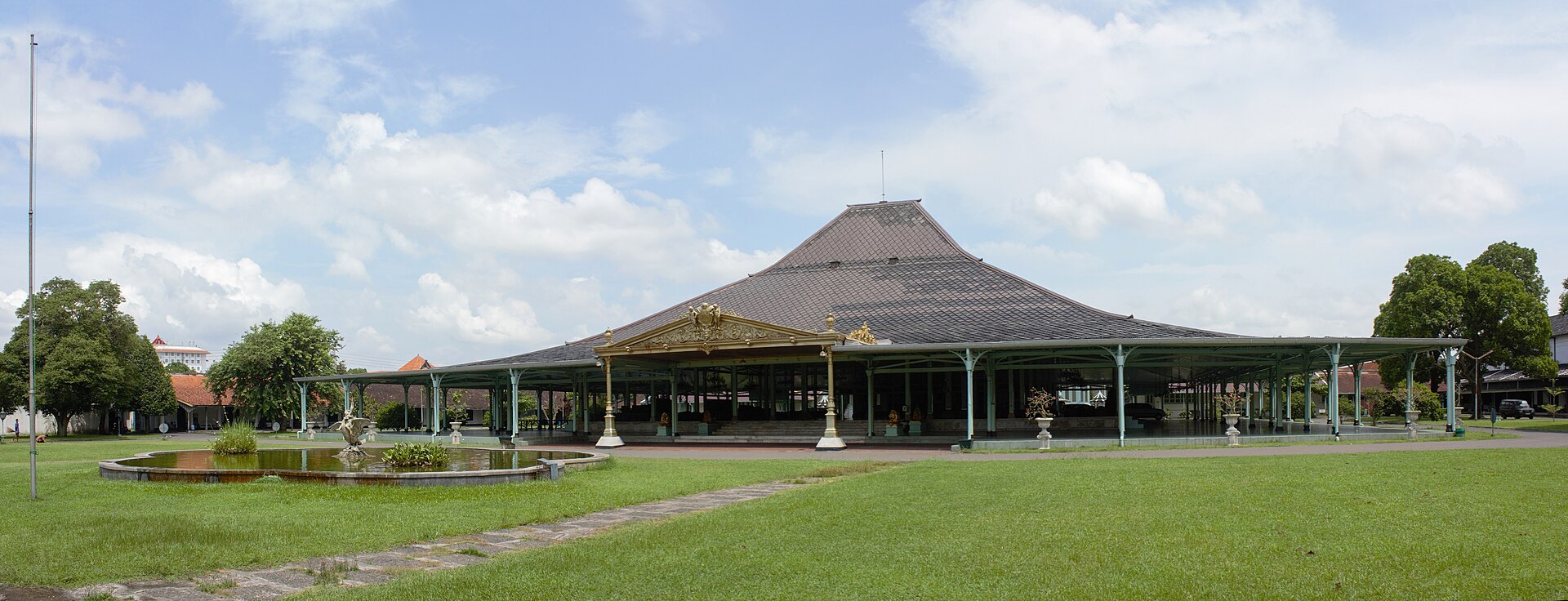 The Grand Pendopo of the Pura Mangkunegaran, the largest in Indonesia