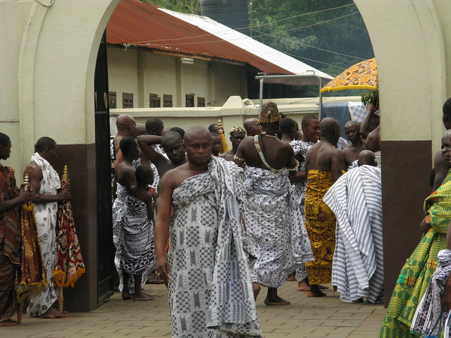 The Asantehene holds court during the Akwasidae festival.