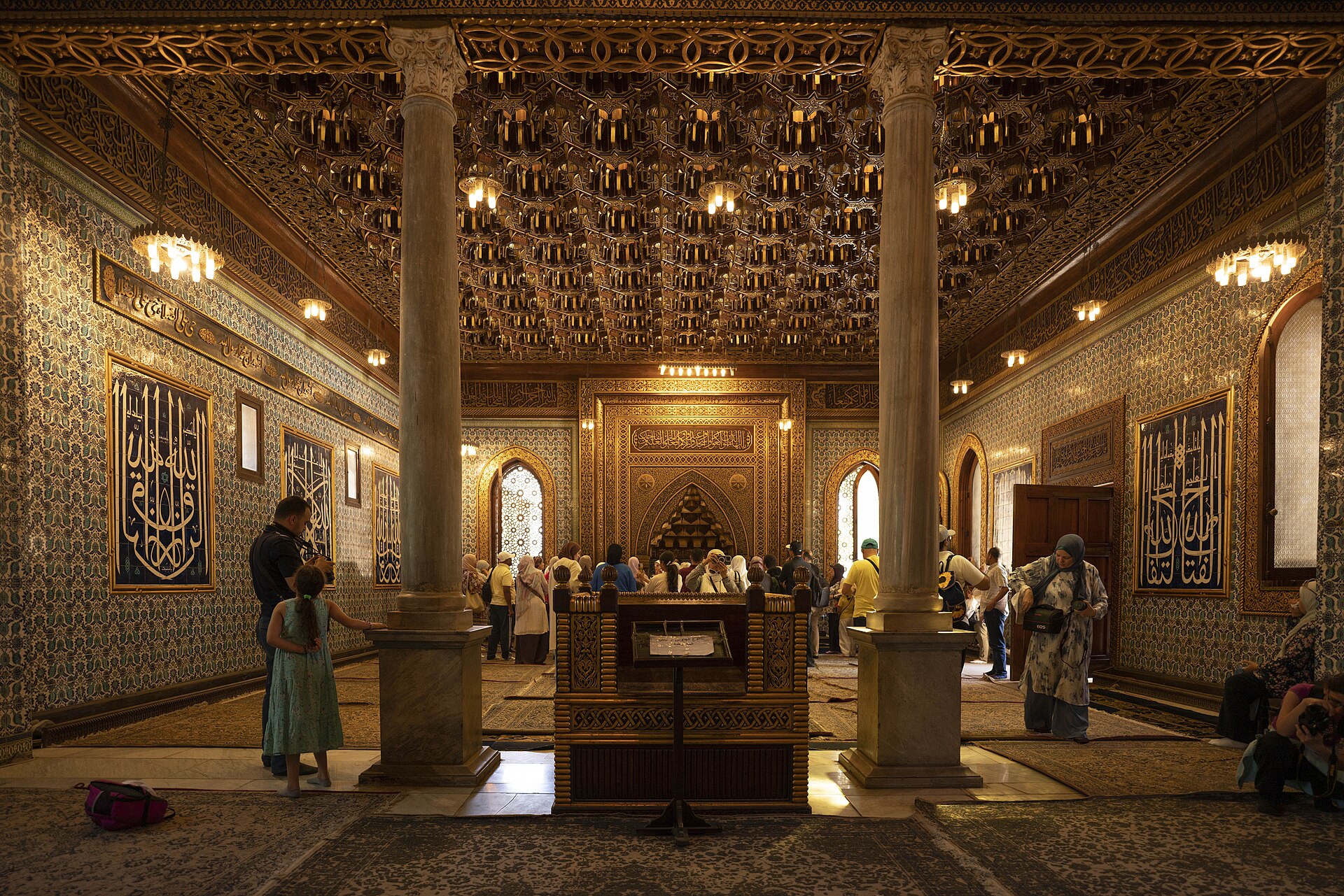 Interior and architectural detail of the palace