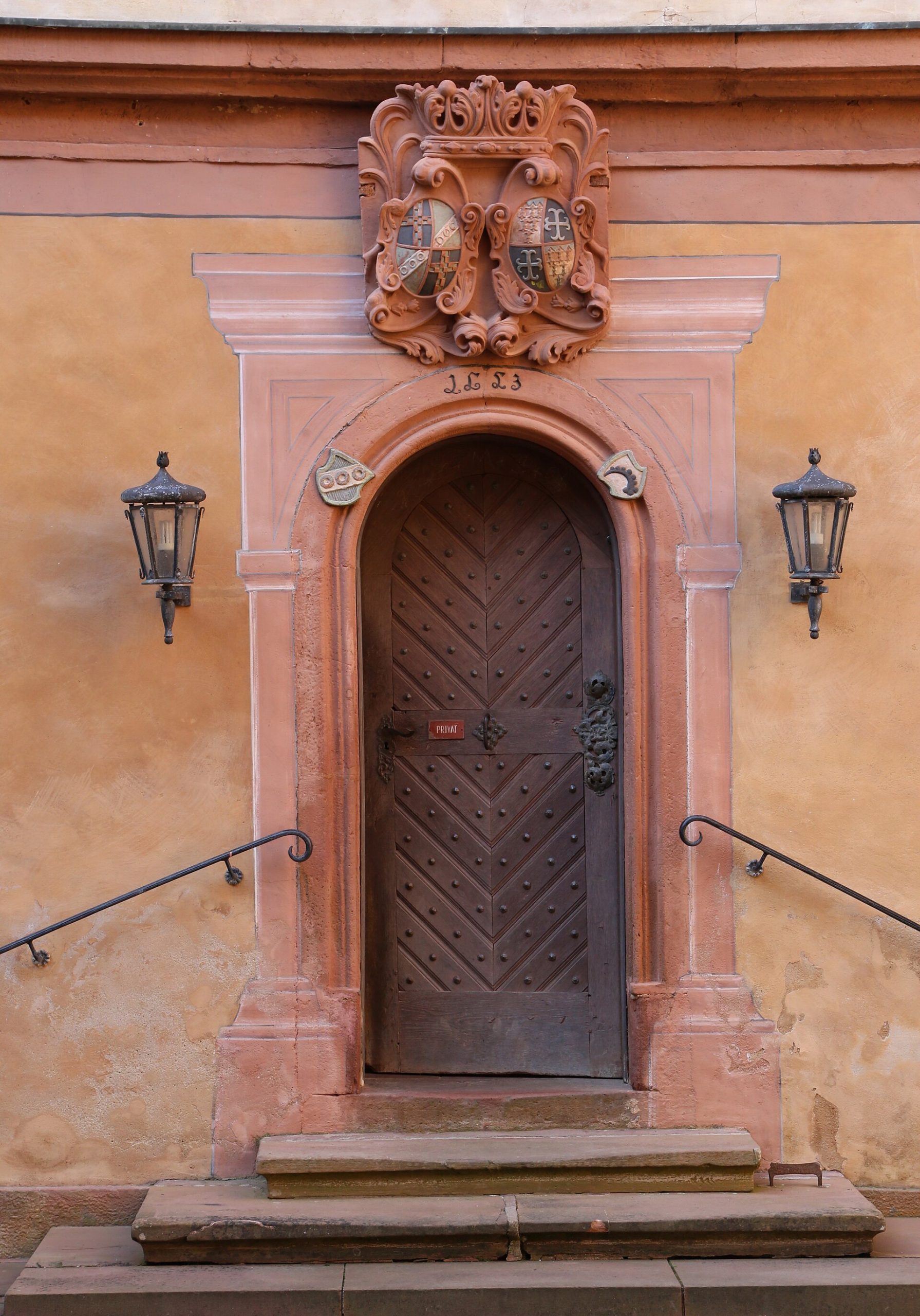 The arcaded courtyard, marking the castle's Renaissance rebuilding