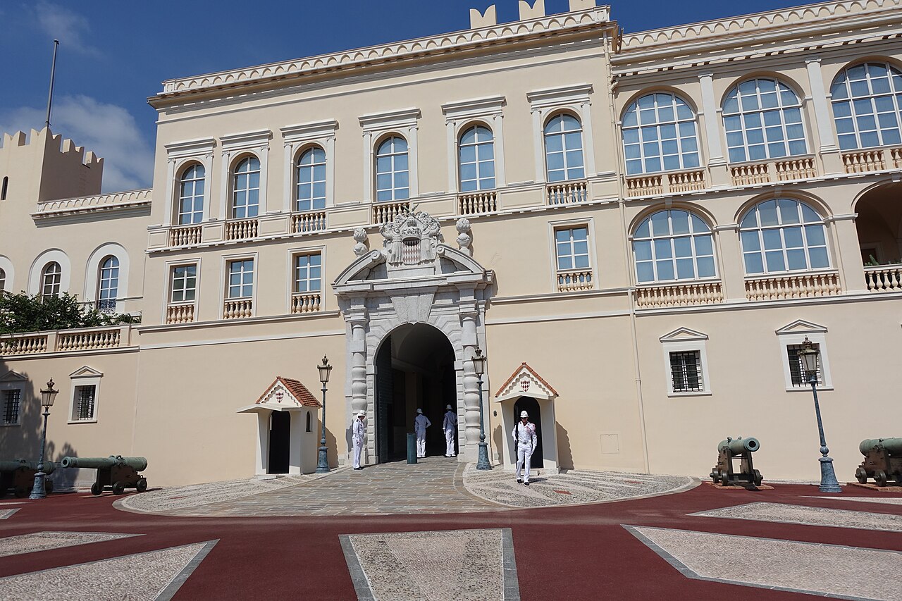 The exterior of the Prince's Palace and its towers.
