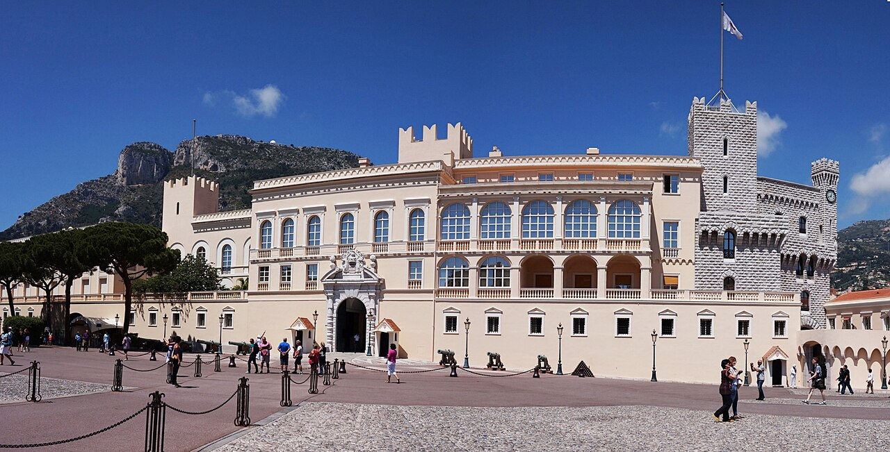 The Prince's Palace, high on the Rock of Monaco.
