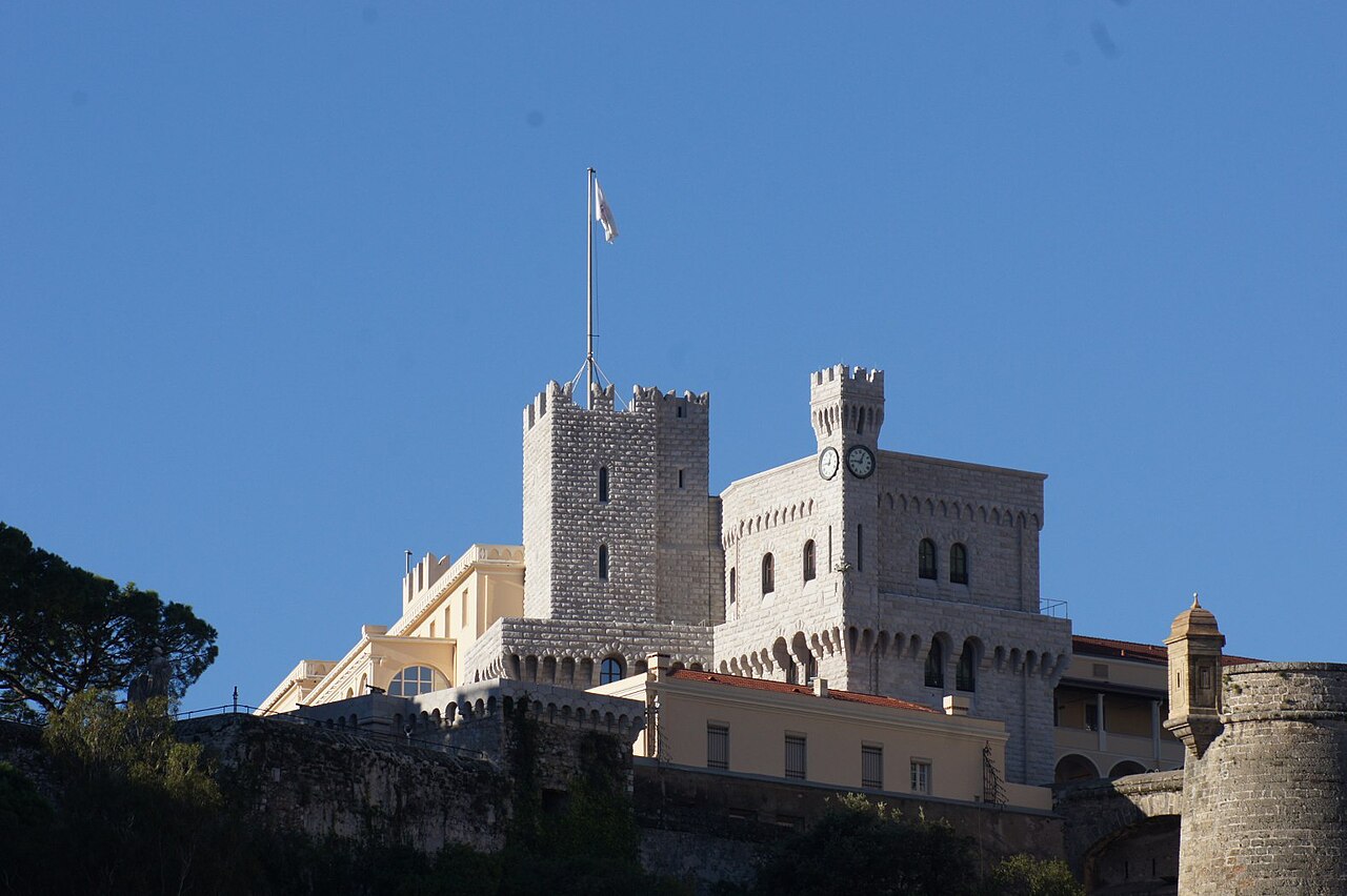 A view of the Prince's Palace on the Rock.