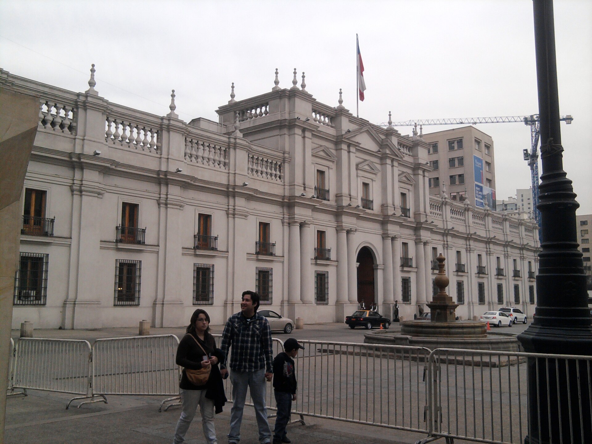 The Palacio de La Moneda, seat of the Chilean presidency in Santiago