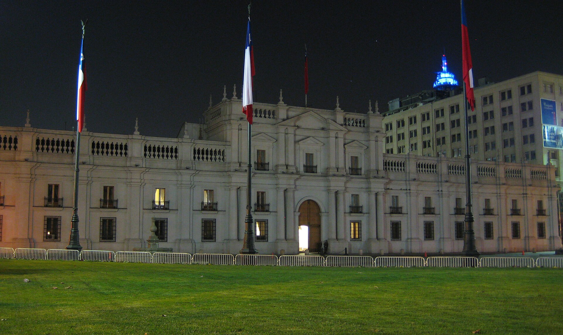 The south facade of La Moneda