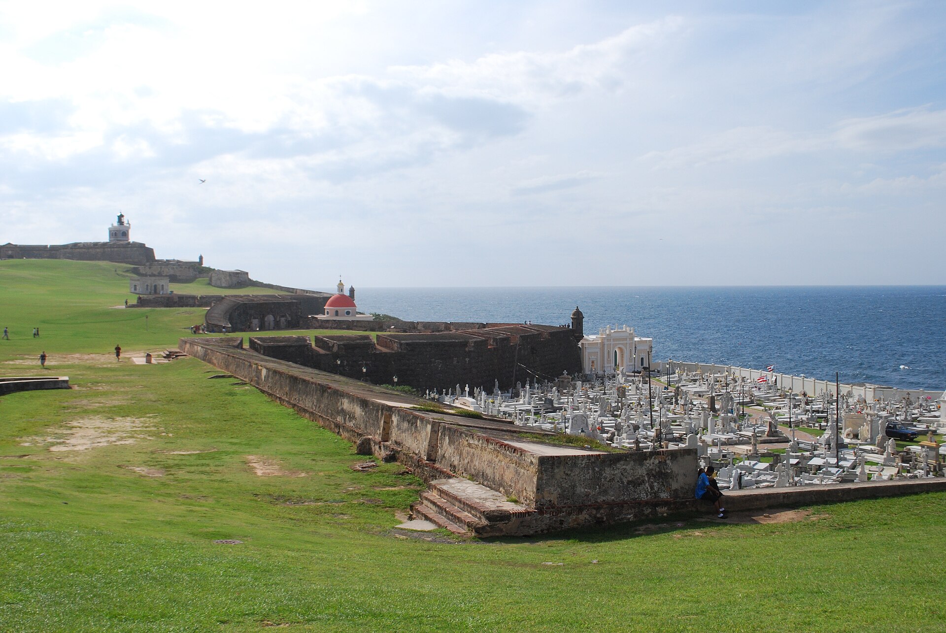 The old cemetery seen from the walls of El Morro