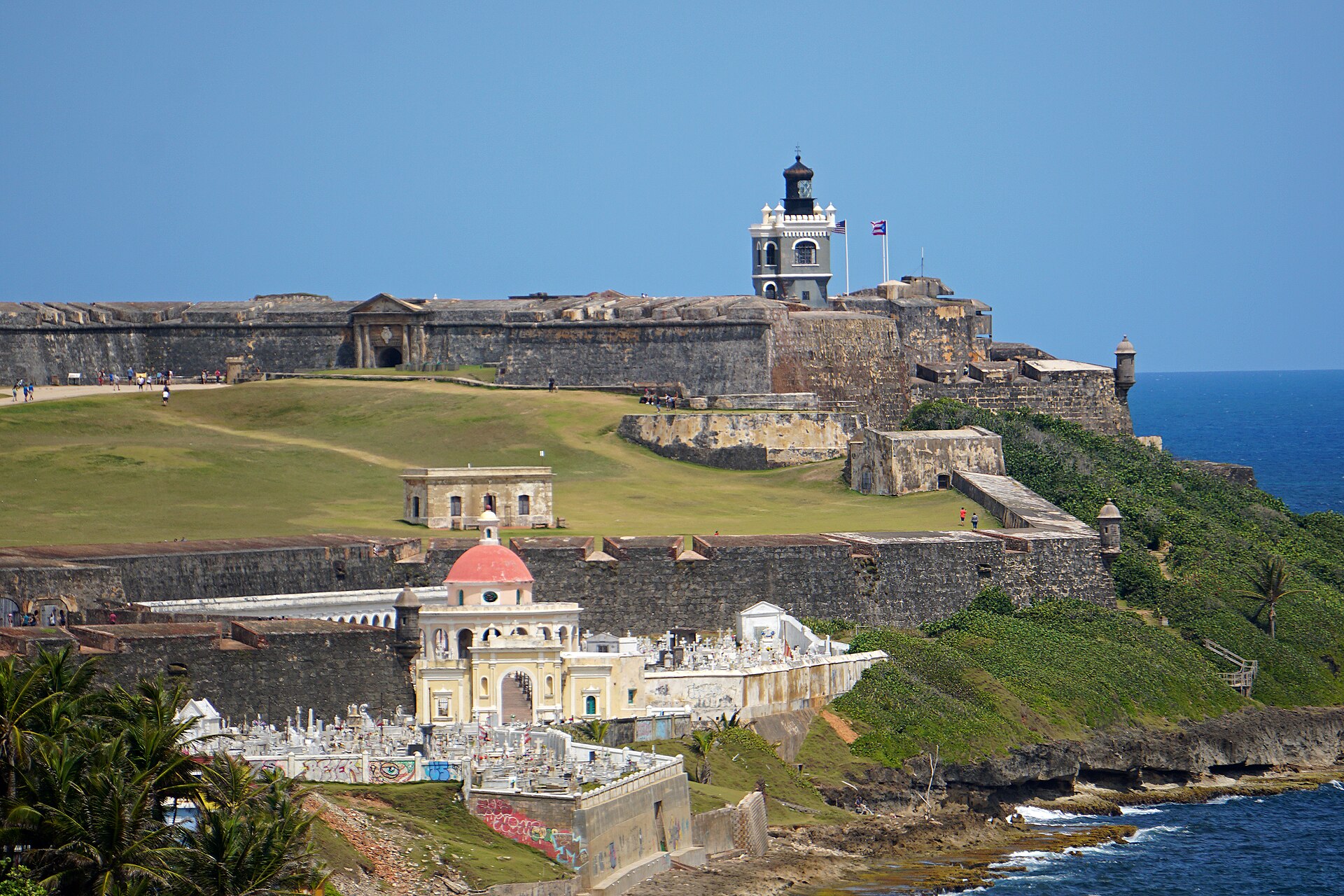 The ramparts and batteries of Castillo San Felipe del Morro