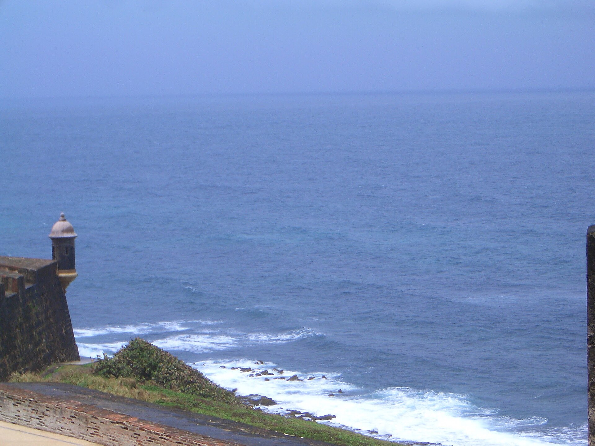 A garita, one of El Morro’s iconic sentry boxes