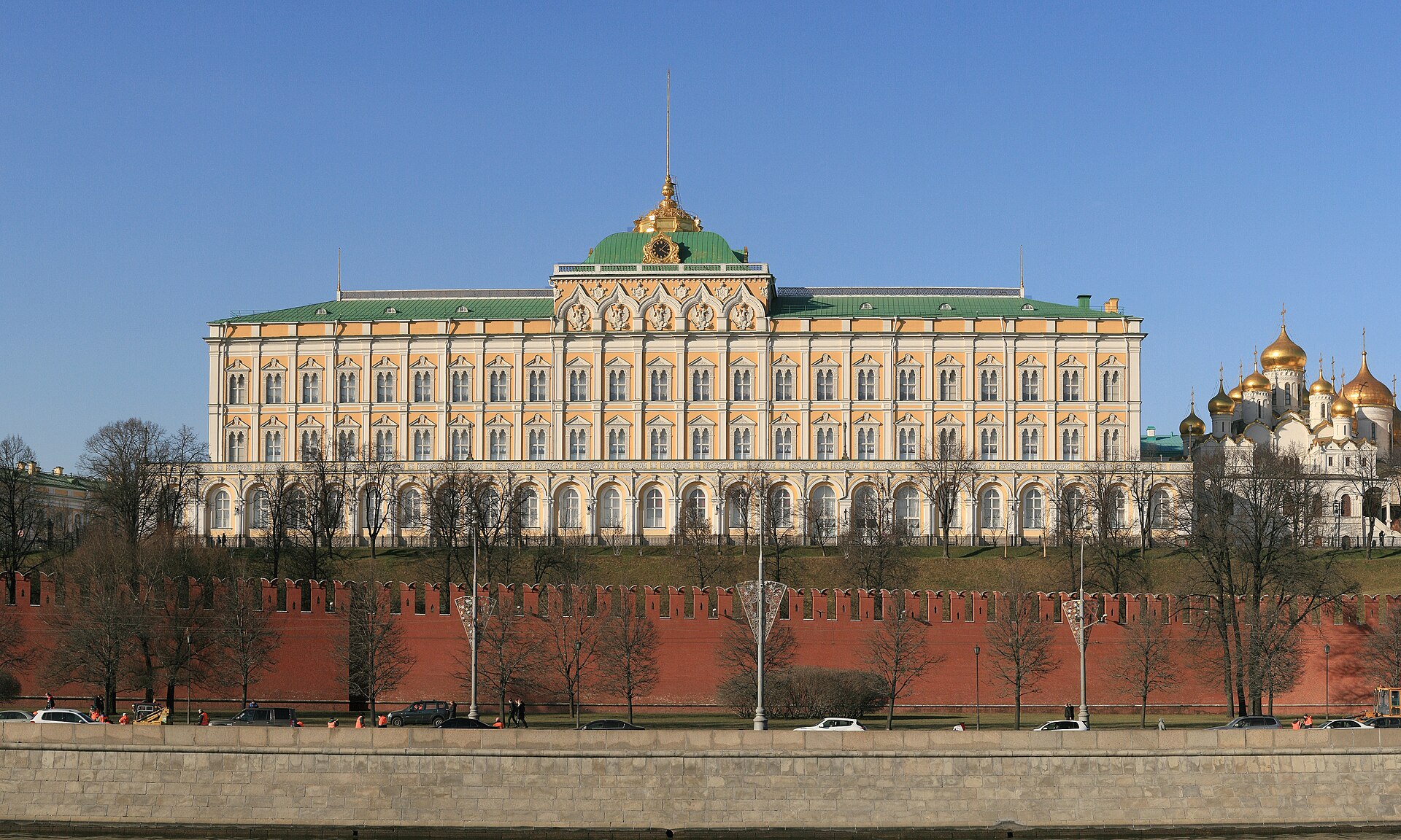 The 19th-century Grand Kremlin Palace was the Moscow residence of the tsars.