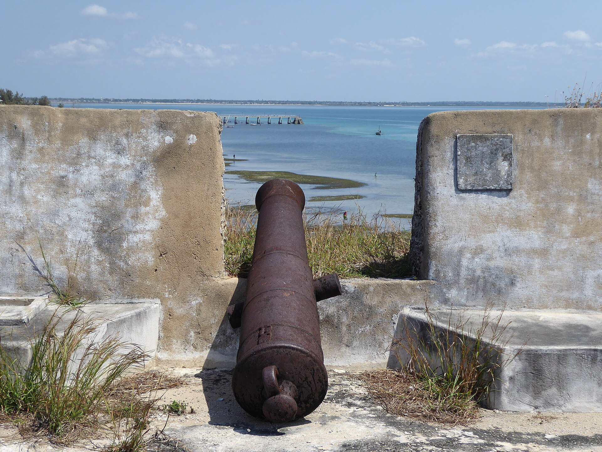 The view from the fort over the Island of Mozambique
