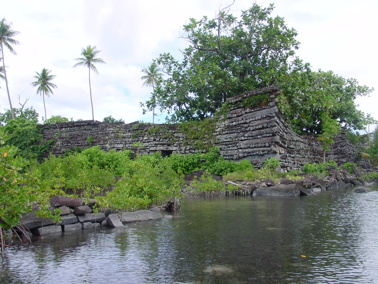 The stacked basalt columns of Nan Madol
