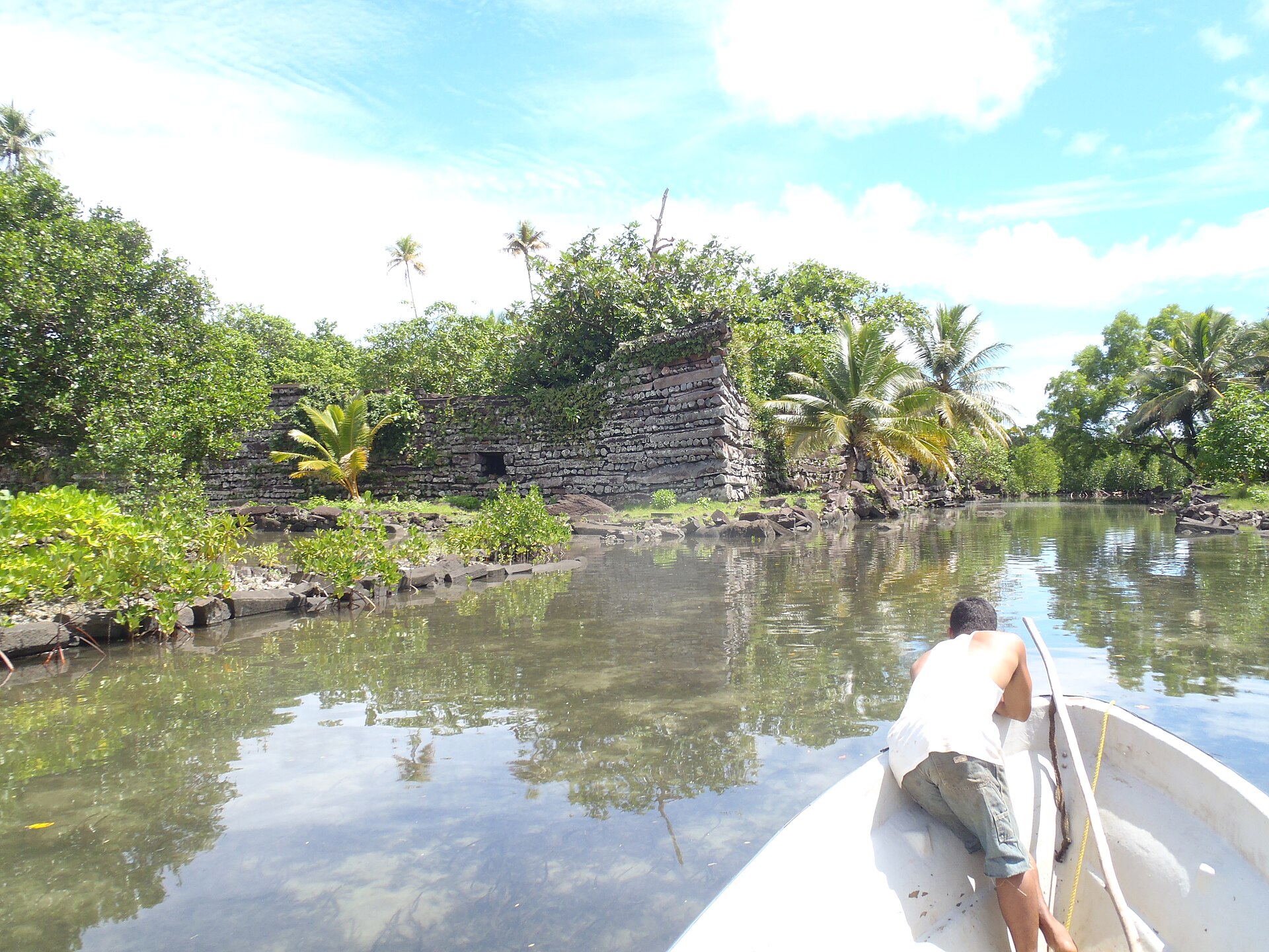 The great walls of the Nan Madol complex