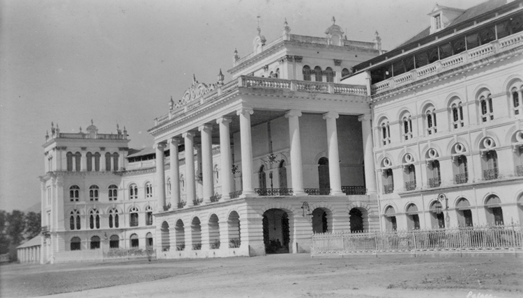 The older Narayanhiti palace on the site.