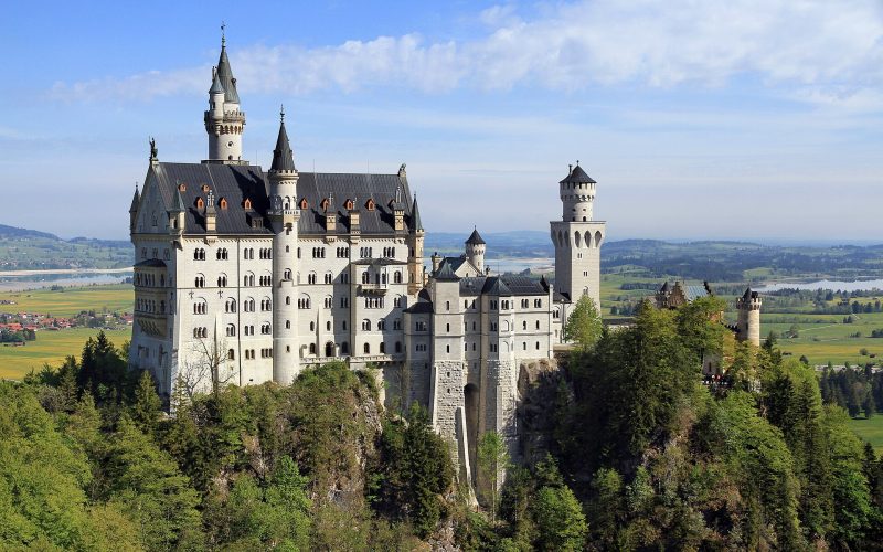 Neuschwanstein Castle seen from the Marienbrücke