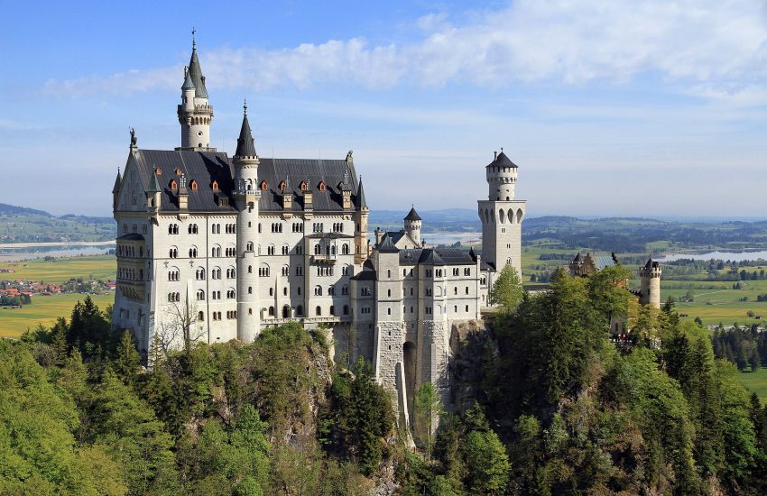 Neuschwanstein Castle seen from the Marienbrücke