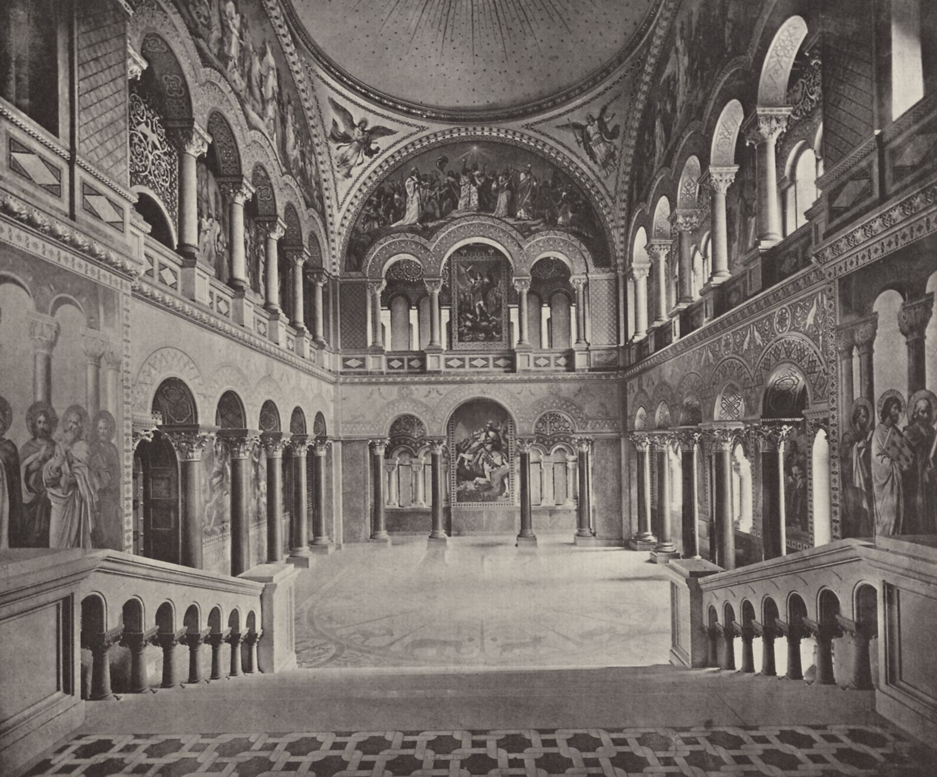 The Singers' Hall, inspired by the medieval Wartburg