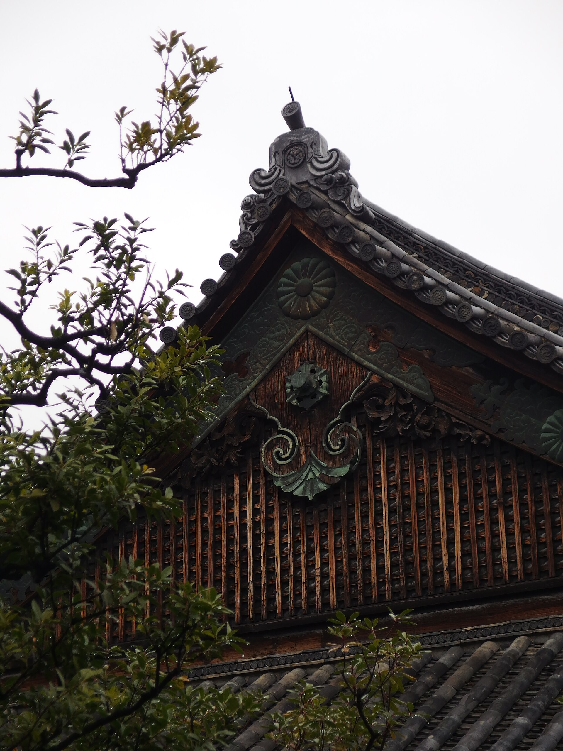 A view within Nijo Castle, its walls and gardens preserving the world of the shogun.