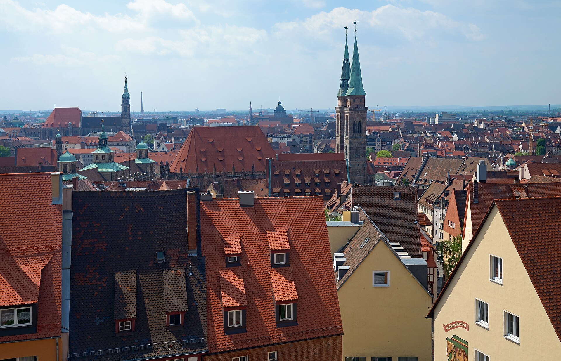 The view from the castle over the city that was a capital of Renaissance art
