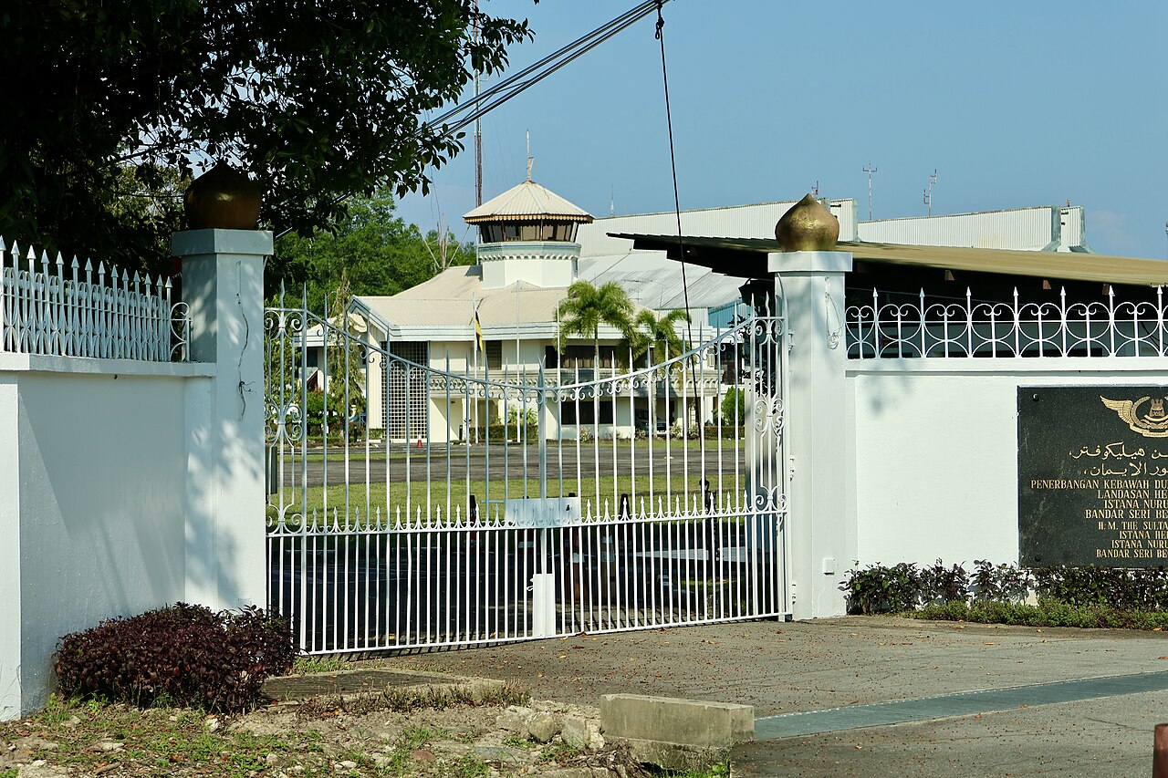 A view of the golden domes of Istana Nurul Iman.