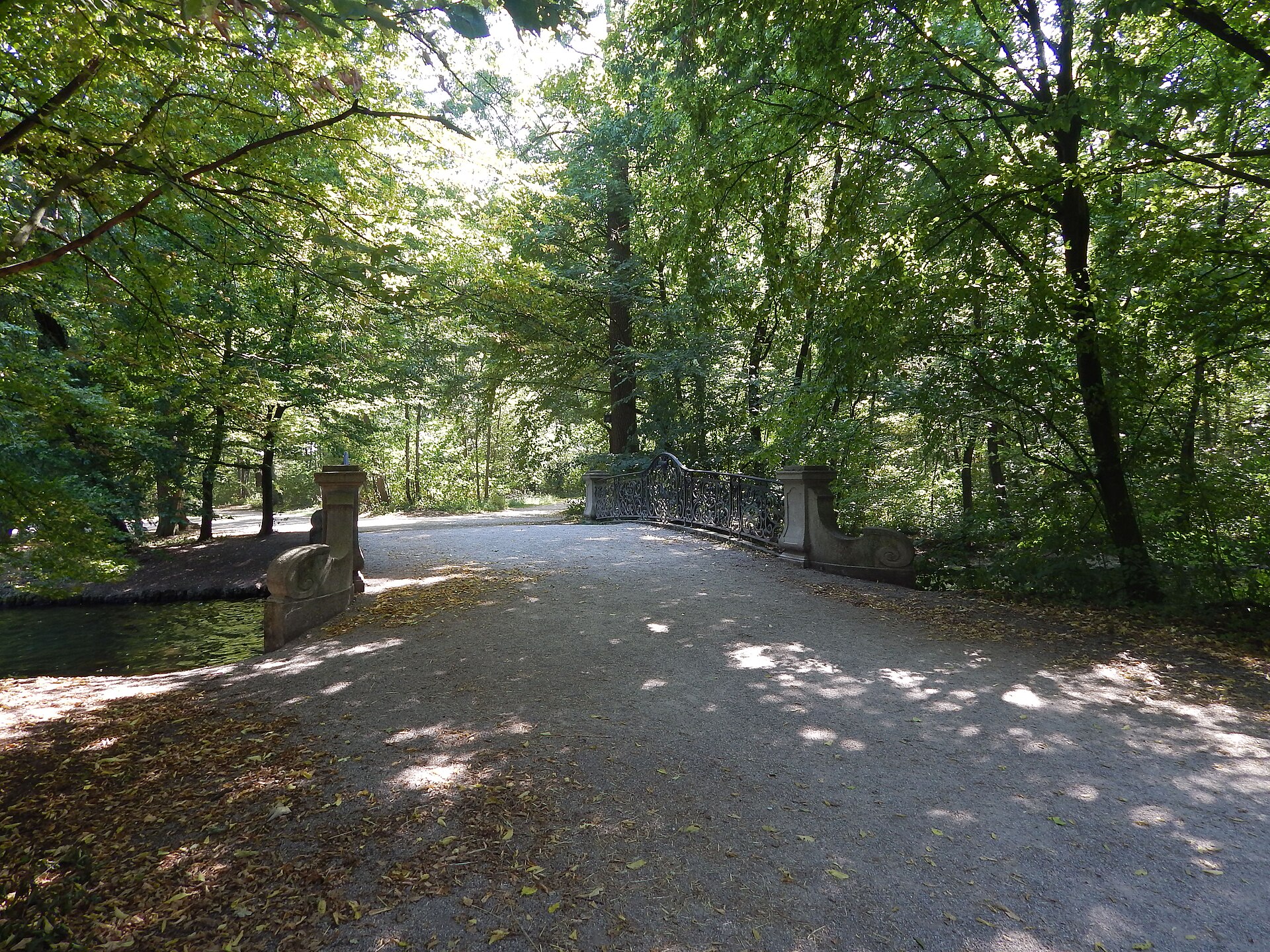 A bridge in the landscape park of Nymphenburg