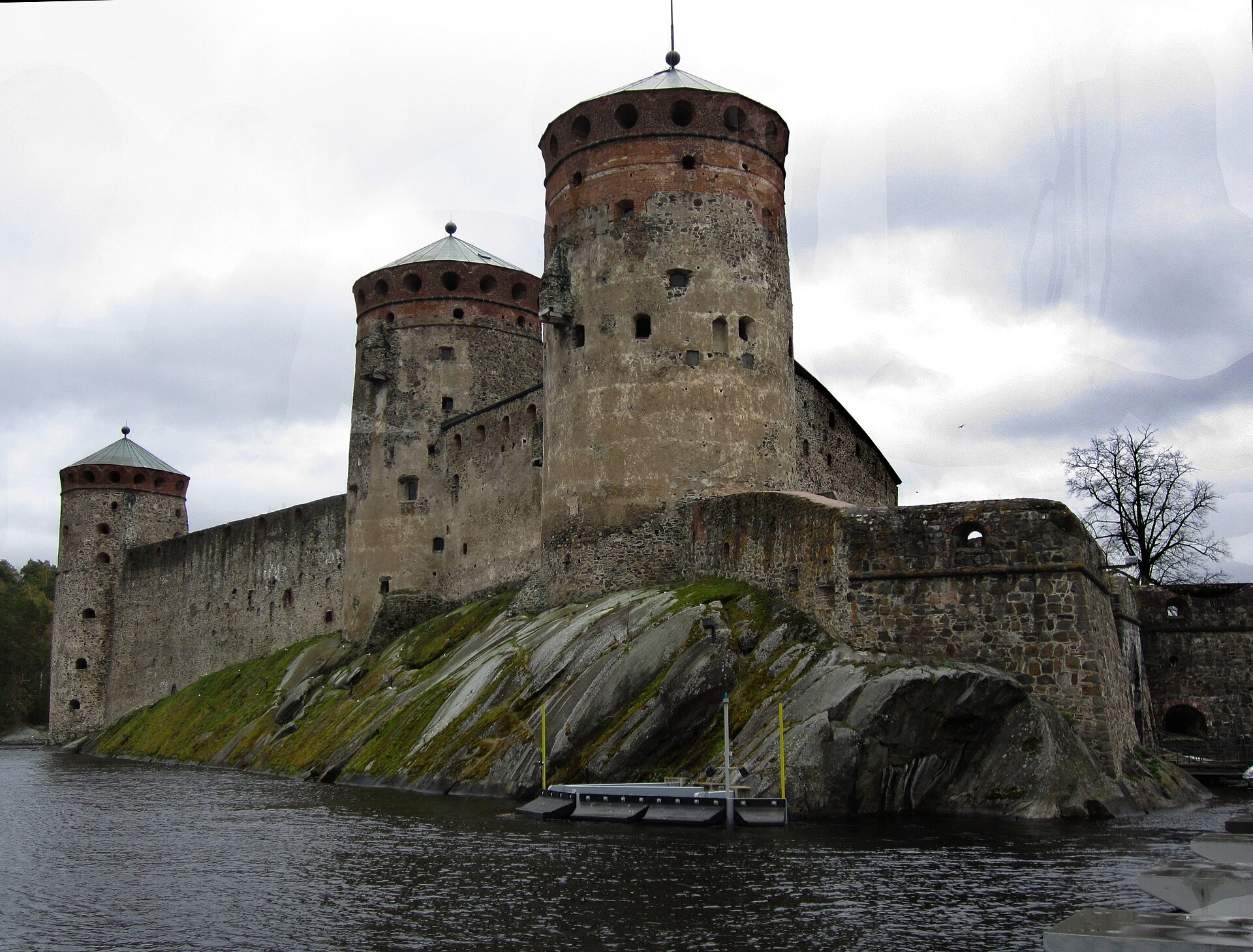 The castle was raised on a skerry deliberately chosen for its defensive water.