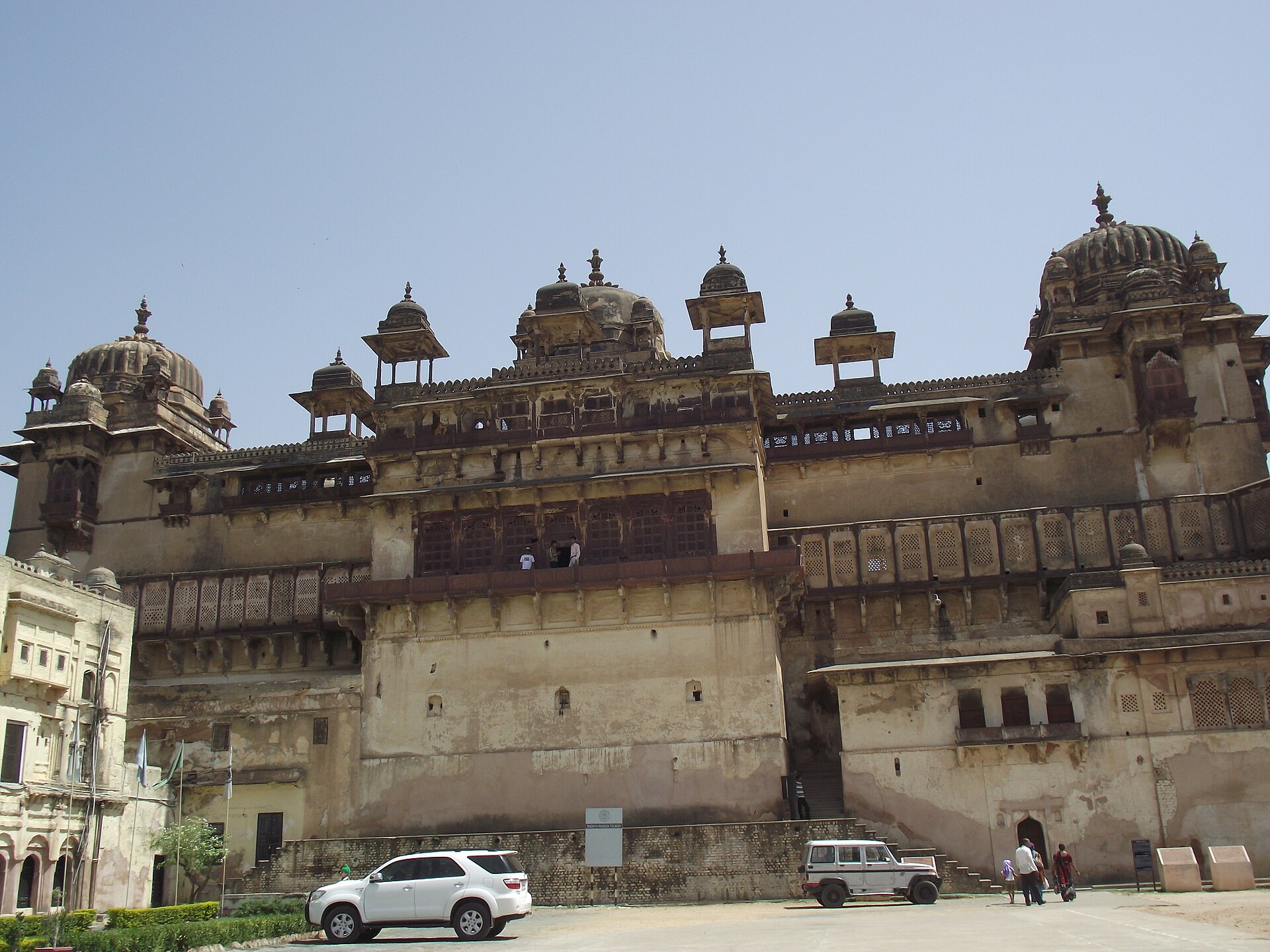 The Jahangir Mahal of Orchha, crowned with its cluster of domes