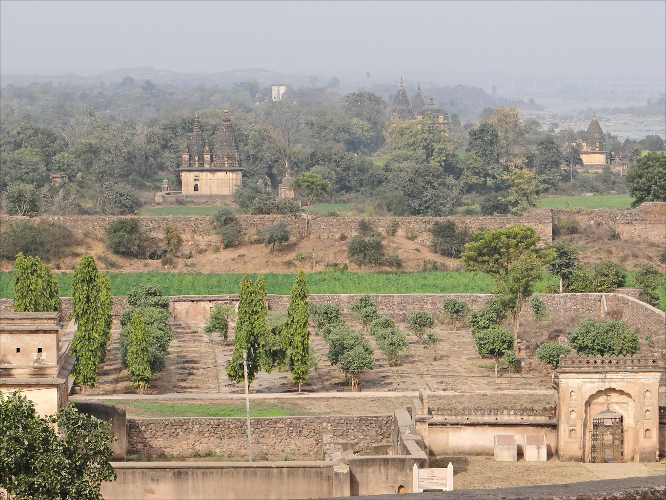 The Rai Praveen Mahal amid its garden