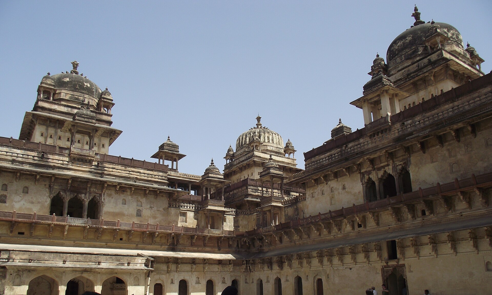 The Jahangir Mahal seen from its central courtyard