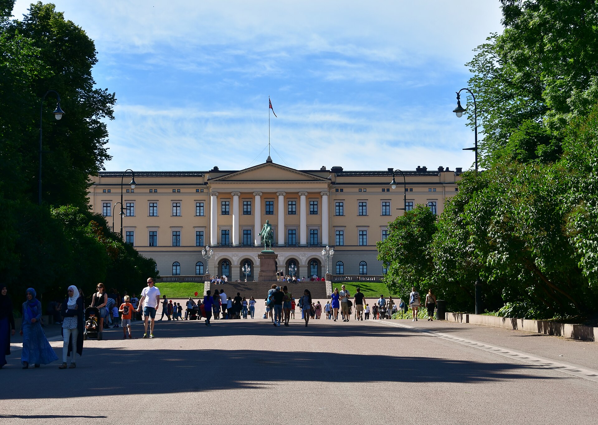 The Royal Palace above its surrounding park
