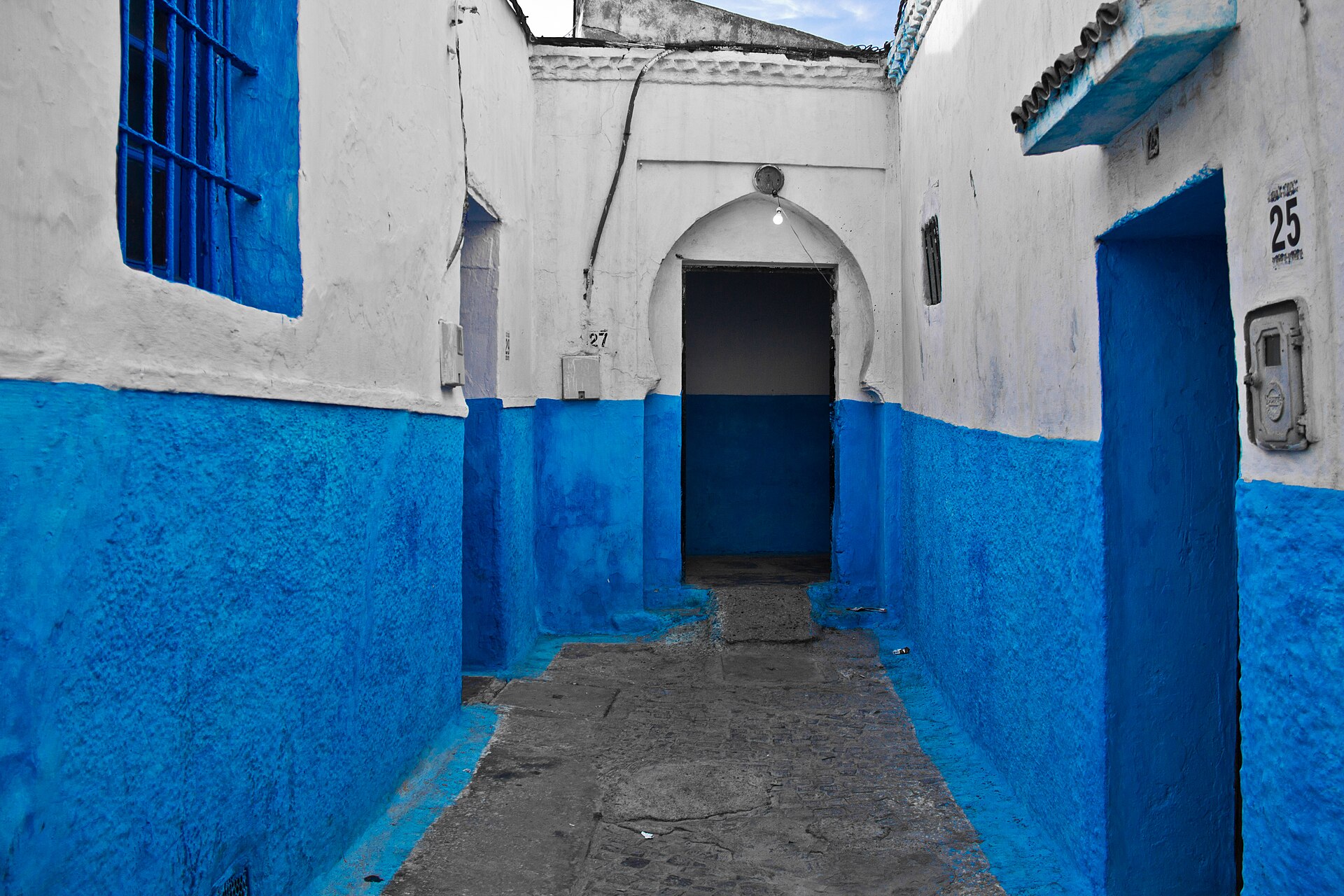 A view within the Kasbah of the Udayas