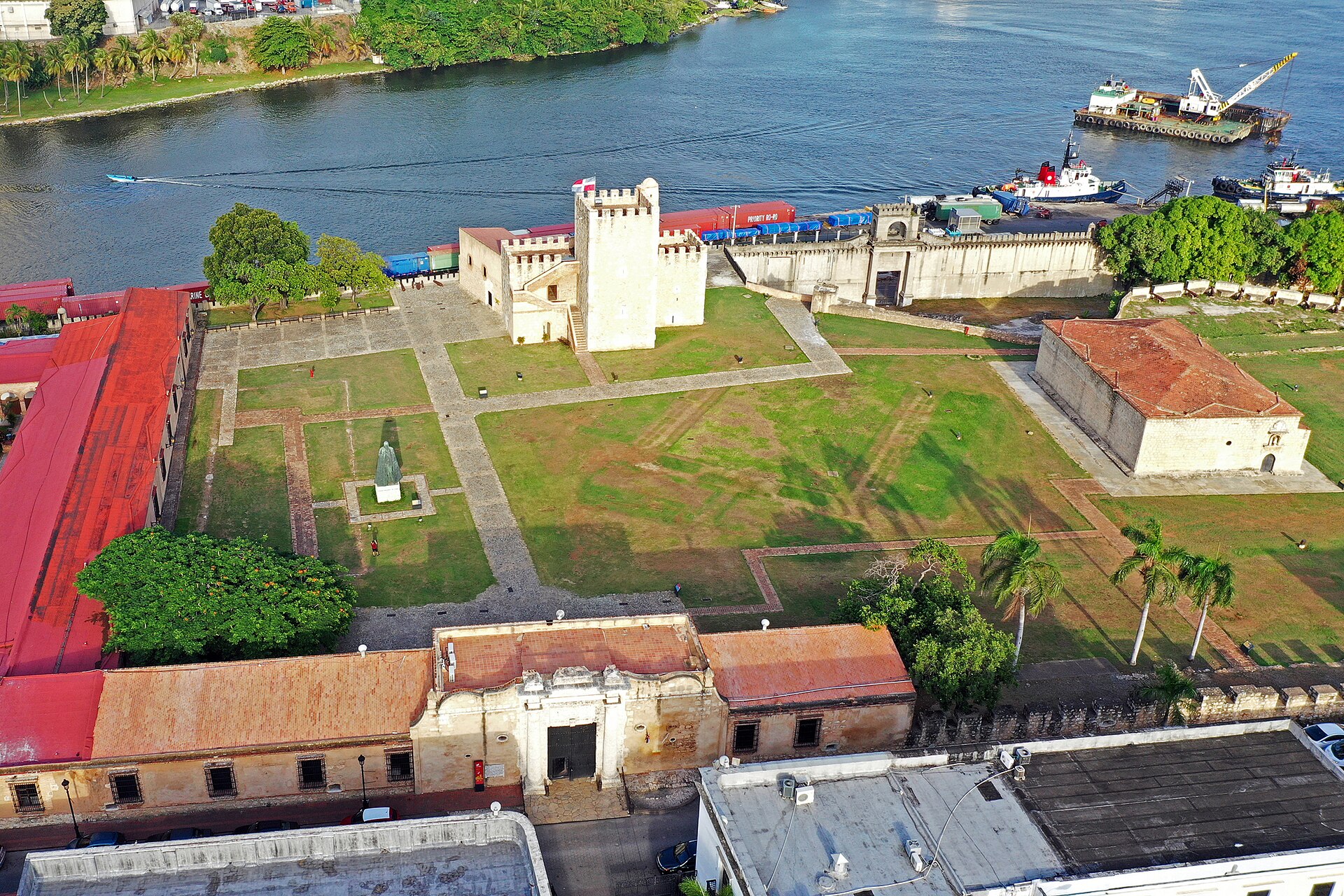 The Fortaleza Ozama seen from above