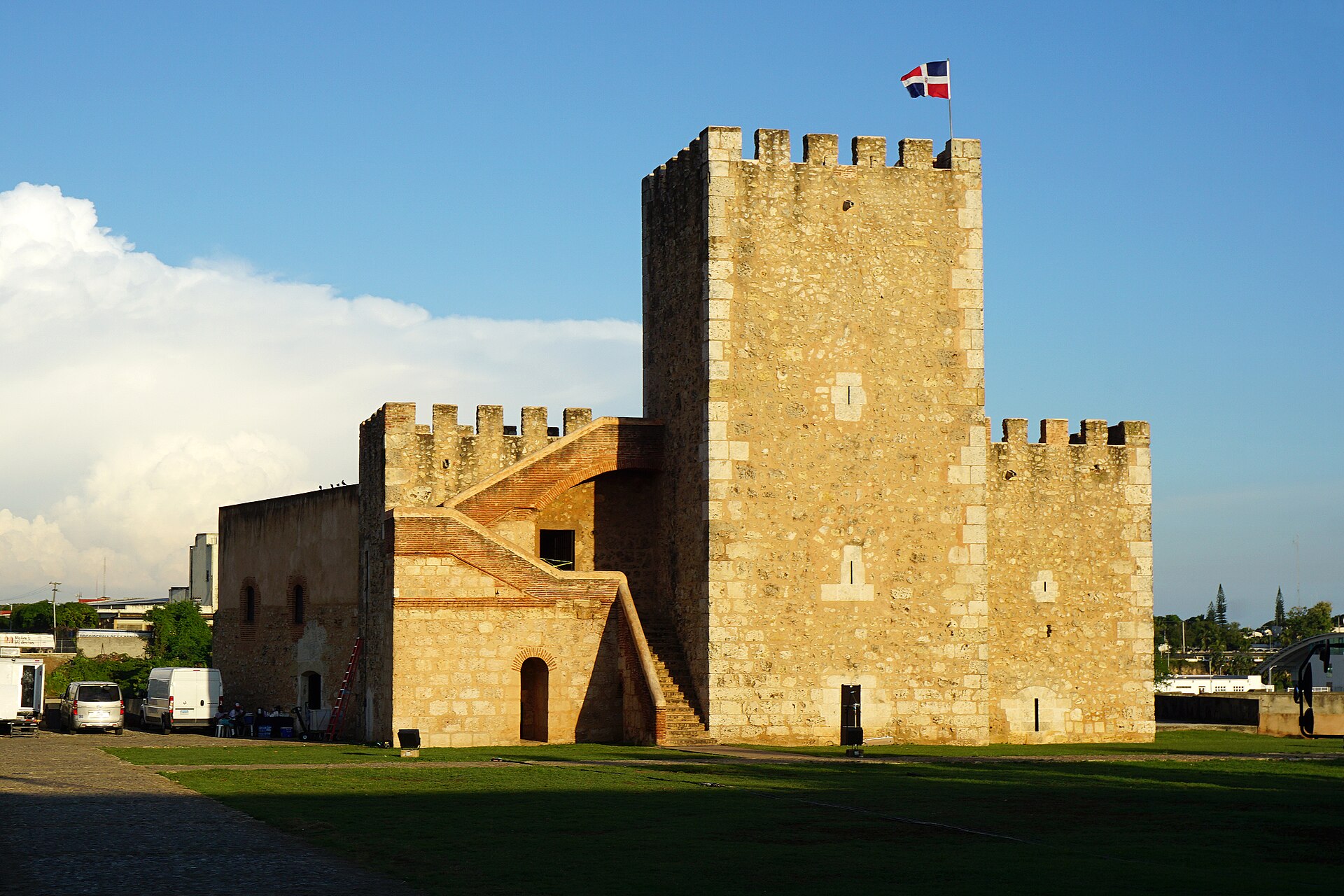 A view within the grounds of the Fortaleza Ozama