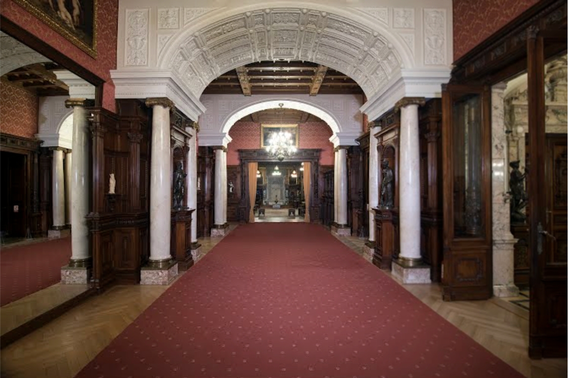 An ornate interior in the royal residence