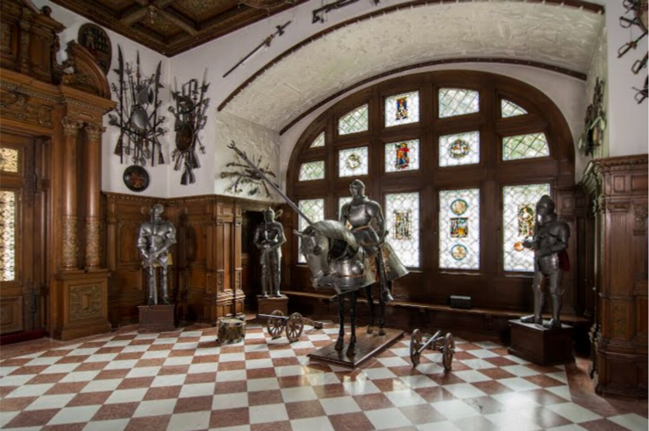 A finely appointed interior of Peles Castle.