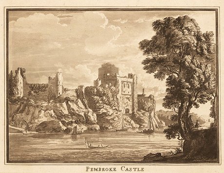 Pembroke's grey stonework, one of the finest Norman fortresses in Wales