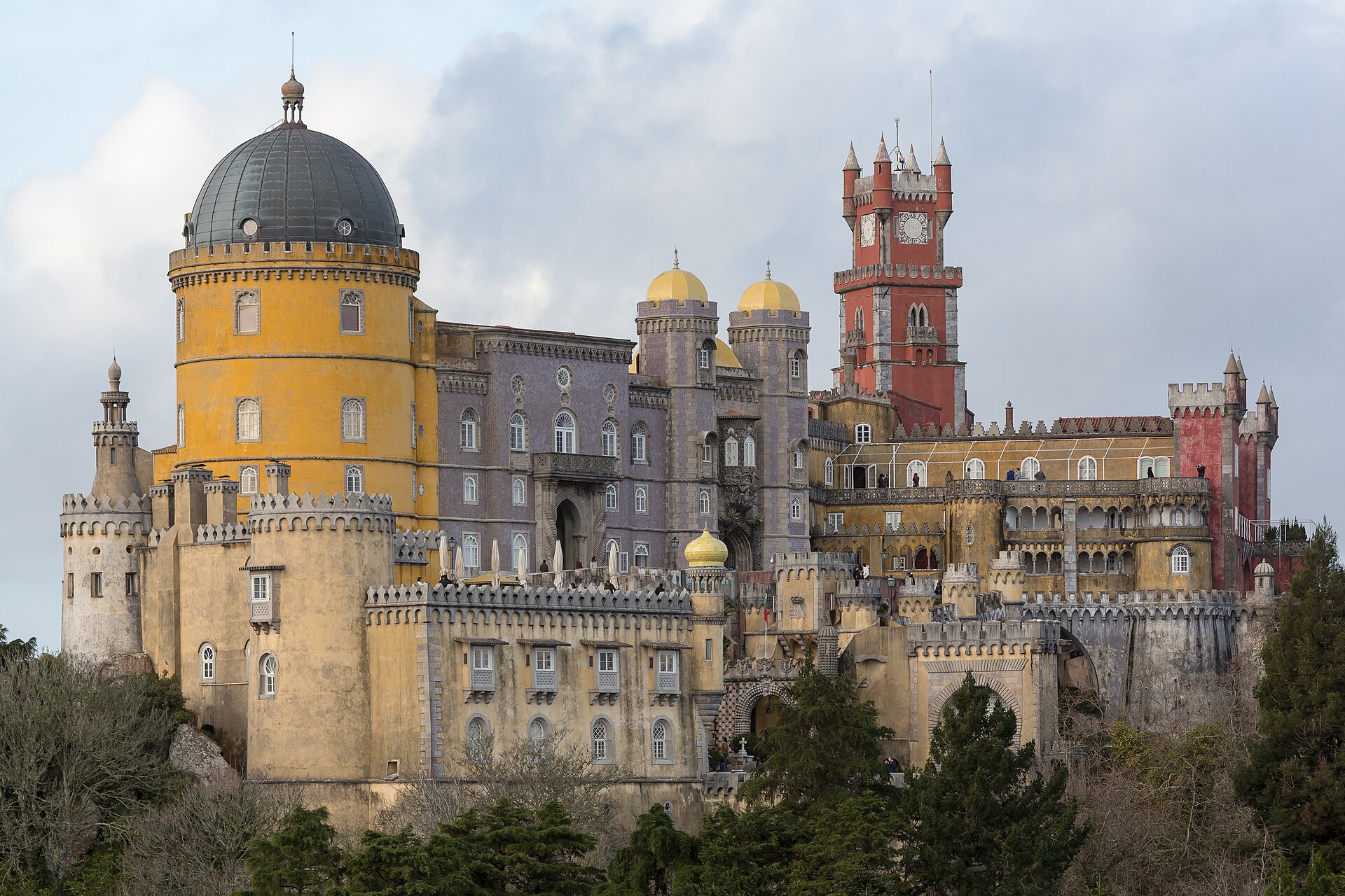 The Palace of Pena in Sintra, the supreme monument of Portuguese Romanticism