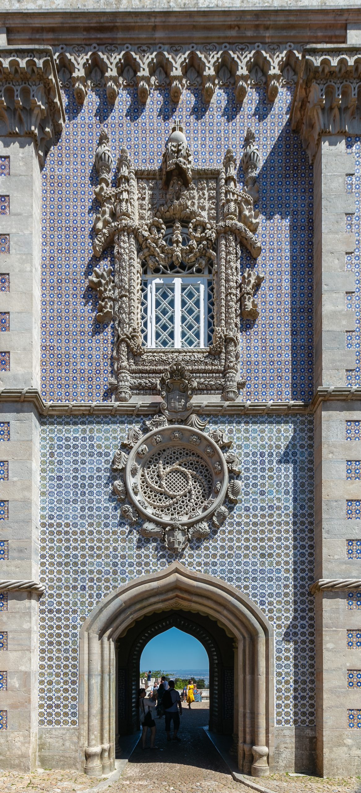 Within, the palace preserves rich interiors and the old monastery chapel.