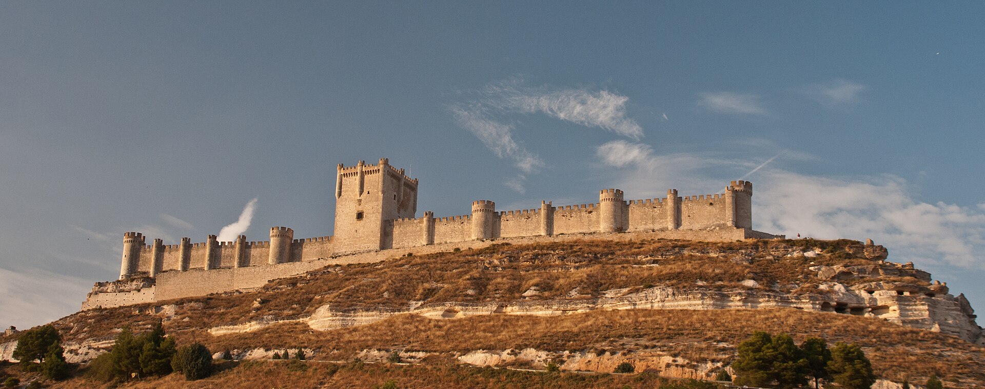 Stretched along its ridge, Peñafiel looks uncannily like a great stone ship.