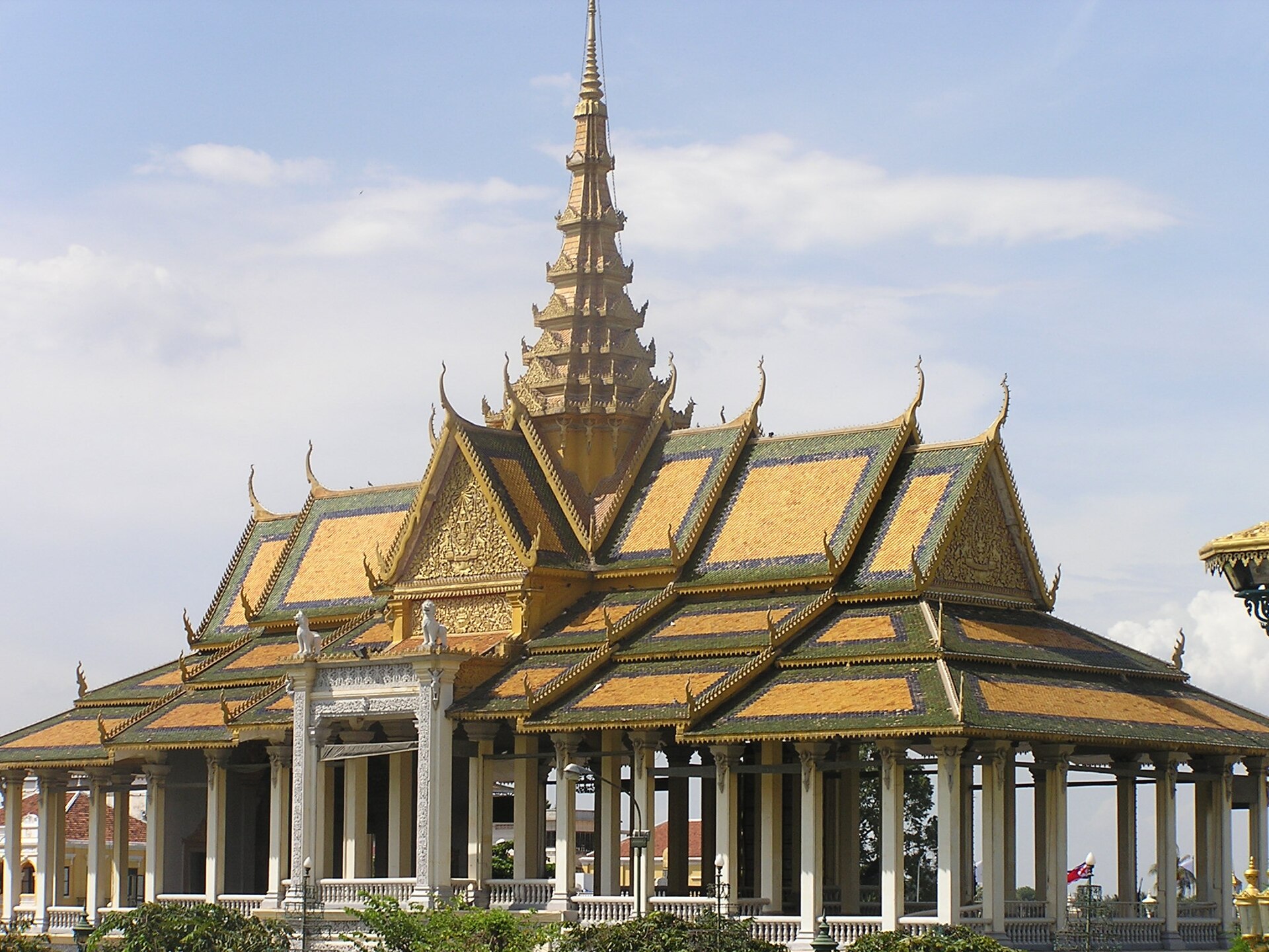 The Chan Chhaya, or Moonlight Pavilion, on the palace wall