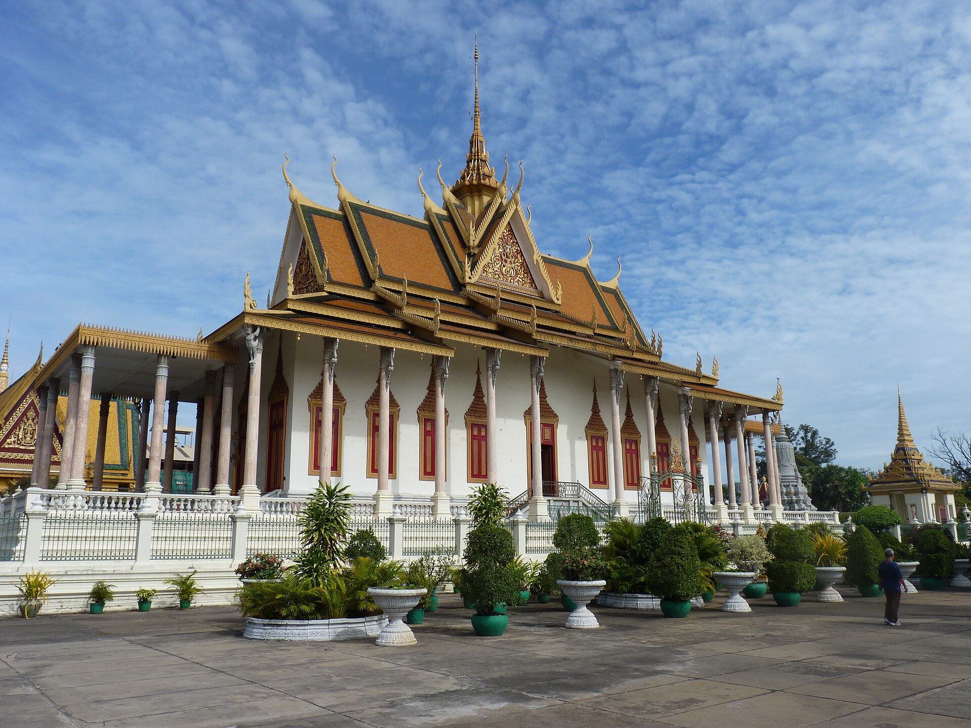 The Silver Pagoda within the palace compound