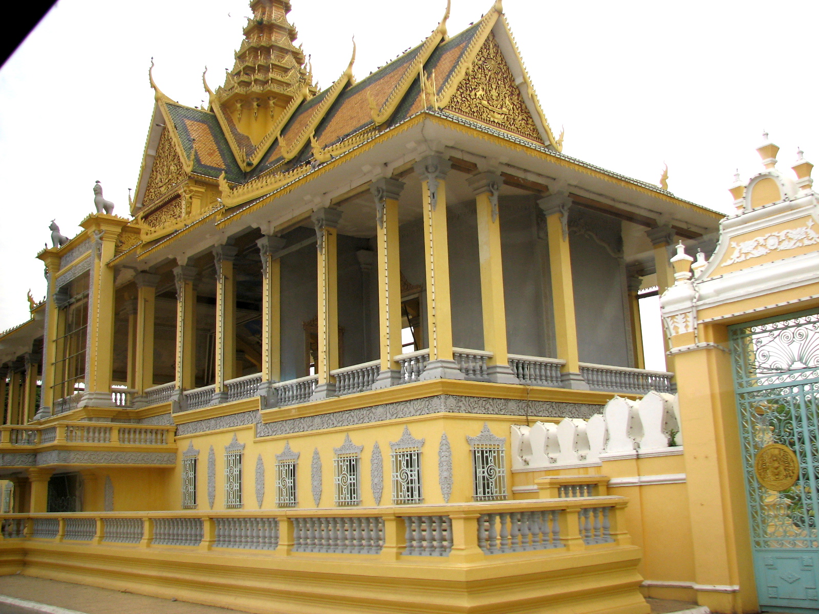 The golden roofs of the Royal Palace of Cambodia