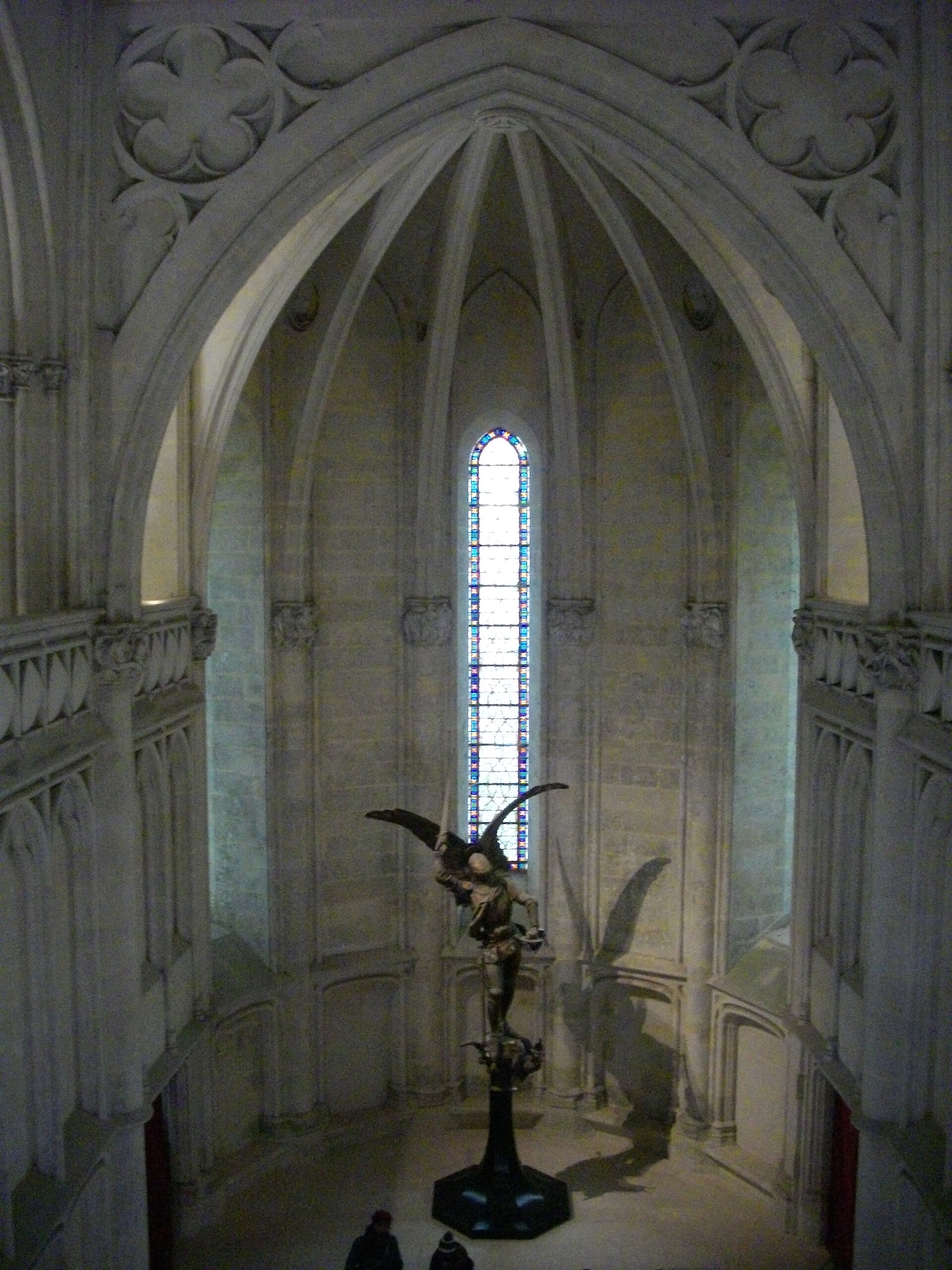 The chapel of the château, decorated in the medieval style