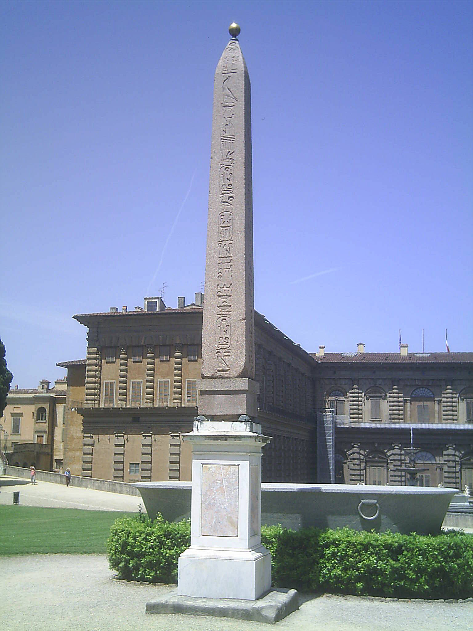 The Egyptian obelisk in the Boboli Gardens